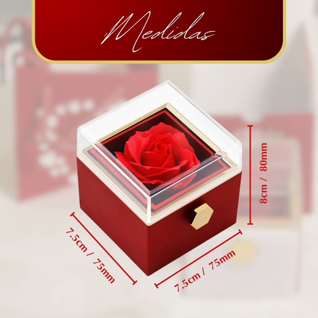 Miniatura 6 de JOYERO GIRATORIO CON ROSA ETERNA REGALO